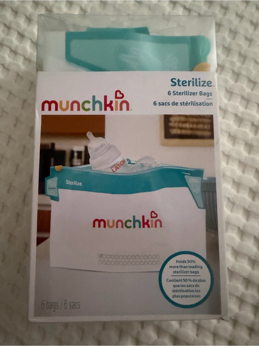 Munchkin Jumbo Microwave Sterilizer Bags 6 ct /New